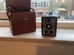 Vintage camera met tas, Ophalen of Verzenden, Fototoestel