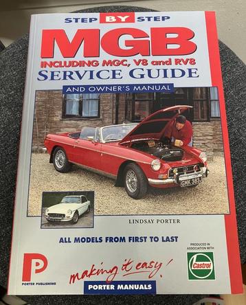 MGB Step by Step Service Guide & Owner’s Manual beschikbaar voor biedingen