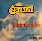 Vier inktpatronen LC-123 voor HP printer, Ophalen of Verzenden, Nieuw