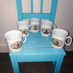 Vintage molen servies: 5 mokken en 4 kop en schotels, Ophalen, Gebruikt, Overige stijlen, Kop(pen) en/of Schotel(s)