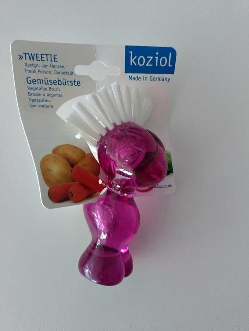 koziol tweetie - roze - keuken borstel, Huis en Inrichting, Keuken | Keukenbenodigdheden, Nieuw, Ophalen of Verzenden