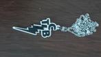 Zilverkleurig Elvis Presley ketting en hanger, Ophalen, Nieuw, Zilver, Overige materialen