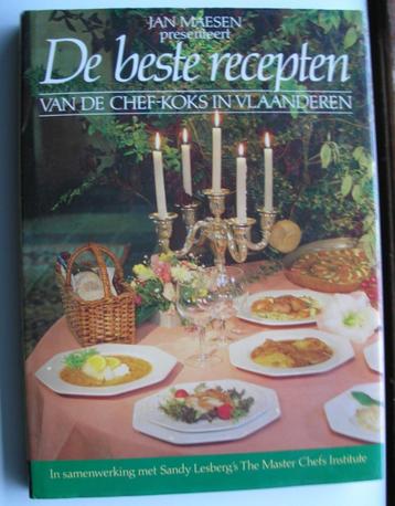 De beste recepten van de chef-koks in Vlaanderen, België beschikbaar voor biedingen