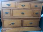 Grenen ladekast / commode, Ophalen, Gebruikt, 100 tot 150 cm, 5 laden of meer