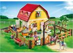 Playmobil manege nr. 5222 zgan, Kinderen en Baby's, Speelgoed | Playmobil, Ophalen of Verzenden, Zo goed als nieuw, Complete set