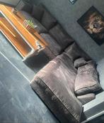 Nette loungehoekbank grijs/bruin, 250 tot 300 cm, Gebruikt, Stof, 75 tot 100 cm