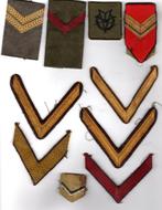 10 emblemen strepen landmacht leger defensie, Verzenden, Landmacht, Nederland, Embleem of Badge