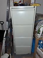 Archiefkast van grijs metaal, Huis en Inrichting, Kasten | Roldeurkasten en Archiefkasten, Ophalen, Minder dan 50 cm, Gebruikt