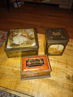 Vintage Blikken Dozen Set van 3, Ophalen of Verzenden
