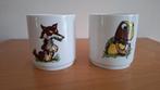 vintage Fabeltjeskrant drinkbekers, Ophalen, Gebruikt