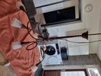 tafellamp + 2 wandlampjes zonder schakelaar, Ophalen, Gebruikt, 50 tot 75 cm, Landelijk/industrieel