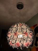 Funnylight Hanglamp Zilver met roze bloemen, Ophalen, Zo goed als nieuw, Stof