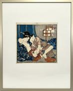 Houtsnede, Hkagawi Kumyoshi, Antiek en Kunst, Kunst | Niet-Westerse kunst, Ophalen of Verzenden