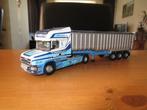 Scania 144 L torpedo trekker met kiepolplegger Tinnelly Corg, Hobby en Vrije tijd, Ophalen, Gebruikt, Bus of Vrachtwagen, Corgi