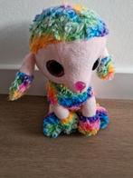 Knuffel hond poedel regenboog glitterogen K7314, Kinderen en Baby's, Speelgoed | Knuffels en Pluche, Ophalen of Verzenden, Zo goed als nieuw