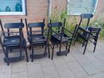 Ikea 8 zwarte Rönninge stoelen, Huis en Inrichting, Stoelen, Ophalen, Zwart, Zo goed als nieuw, Vijf, Zes of meer stoelen