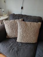2 brocante roze sierkussens, Ophalen of Verzenden, Zo goed als nieuw, Roze, Vierkant