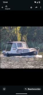 Opknap stalen kajuitboot met 4 takt 8pk buitenboordmotor, Watersport en Boten, Motorboten en Motorjachten, Ophalen, Gebruikt, Staal