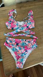 Gloednieuwe roze gebloemde bikini mt.XL, Nieuw, Ophalen of Verzenden, Onbekend, Roze