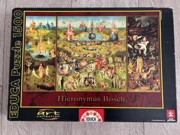 Educa -puzzel - Hieronymus Bosch -  1500 stukjes beschikbaar voor biedingen