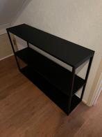 Wandtafel van metaal (zwart), Huis en Inrichting, Tafels | Sidetables, Ophalen, 100 tot 150 cm, Vierkant, Zo goed als nieuw