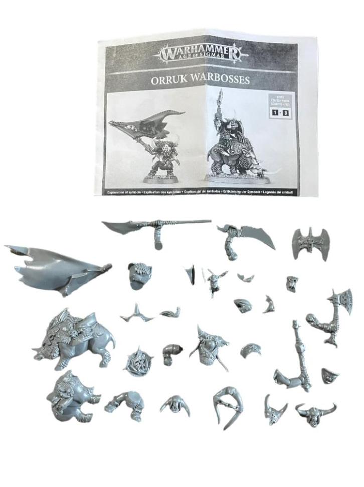 Warhammer Age of Sigmar Orruk Warclans Orruk Warbosses, Hobby en Vrije tijd, Wargaming, Nieuw, Warhammer, Ophalen of Verzenden