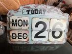 Nostalgische eeuwigdurende kalender, Diversen, Ophalen of Verzenden, Jaarkalender, Gebruikt