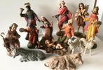 Vintage Fontanini Italy 13 delige kerststal Heilige familie, Diversen, Kerst, Ophalen of Verzenden, Gebruikt