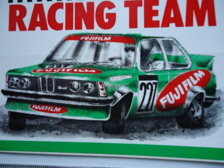 sticker oud BMW auto oldtimer autocross rally Fuji cross rac, Verzamelen, Stickers, Zo goed als nieuw, Bedrijf of Vereniging, Verzenden