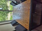 Eettafel 4 pers + salontafel, Ophalen, Zo goed als nieuw, 180 tot 250 cm, Palen