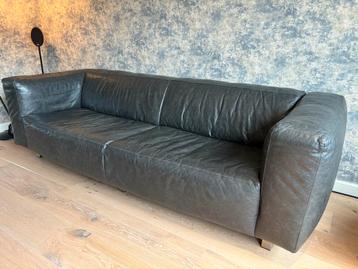 Lederland 3-zits bank - Premium leer antraciet beschikbaar voor biedingen