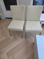 Twee nette eetkamerstoelen, Huis en Inrichting, Stoelen, Ophalen, Twee, Wit, Zo goed als nieuw