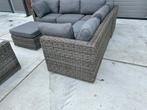 Hoekloungeset met vuurtafel - Stevig en in goede staat, Tuin en Terras, Gebruikt, ., 6 zitplaatsen, Ophalen of Verzenden