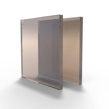 Partij Plexiglas Platen 200 x 100 cm x 5 mm BRONS KLEURIG beschikbaar voor biedingen