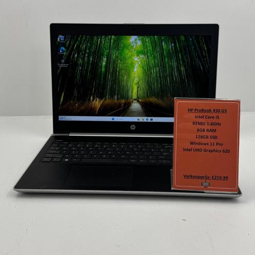 HP ProBook 450 G5 Laptop | Intel Core i5 8250U 1.6GHz 8GB RA, Computers en Software, Windows Laptops, Zo goed als nieuw, 15 inch