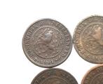 Nederland lot met 4x 0,5 cent 1901, Ophalen of Verzenden, Koningin Wilhelmina