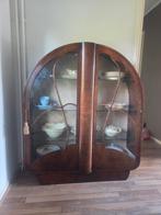 Art Deco Mahonie Vitrinekast Jaren '30, Ophalen