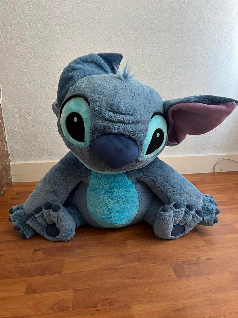 Grote Stitch knuffel van Disneyland Paris, Disney, Disney, Overige typen, Blauw