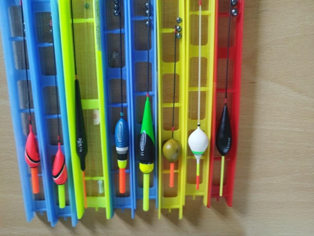 visdobbers in diverse kleuren en maten, Ophalen, Gebruikt, Dobber of Lood