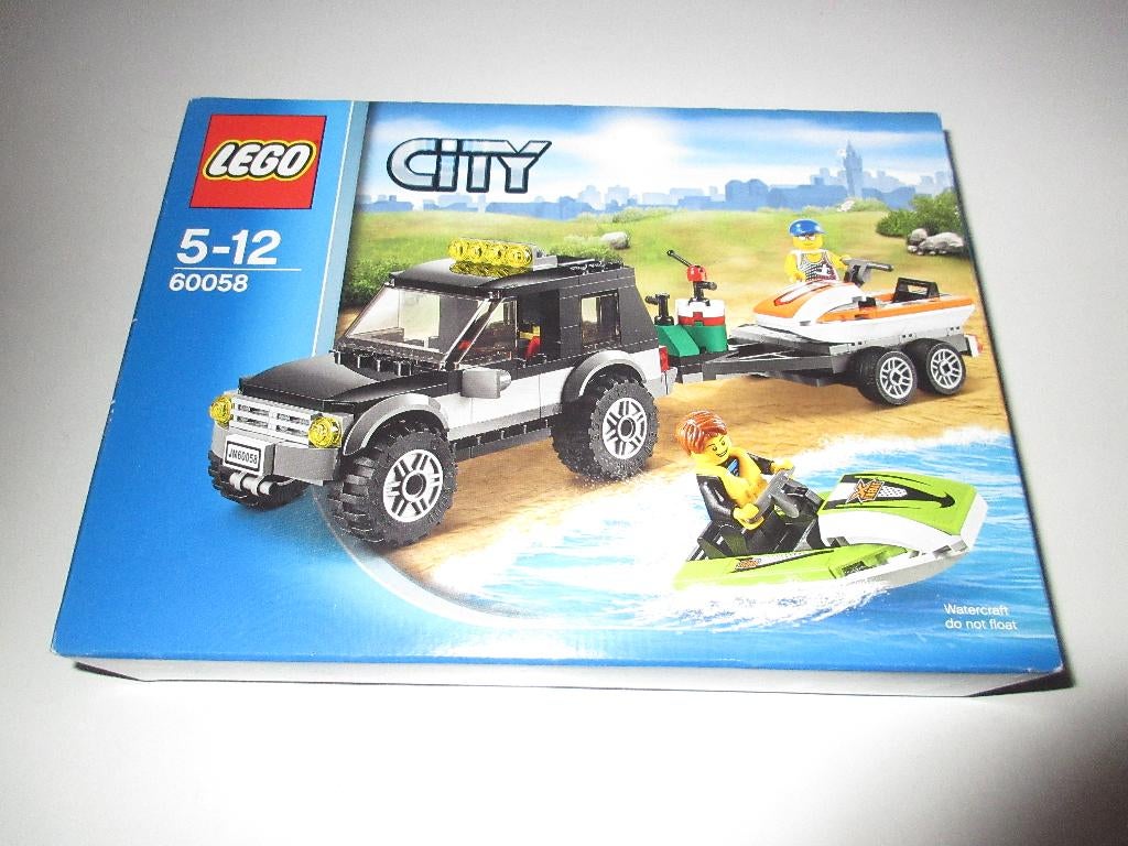 Lego City SUV met waterscooter nr. 60058 * Nieuw *., Ophalen of Verzenden, Nieuw, Complete set, Lego