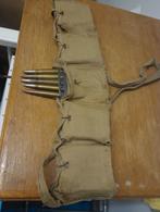 Vintage munitieband voor patronen - WOII militaria, Ophalen of Verzenden, Overige soorten, Overige gebieden, Overige typen