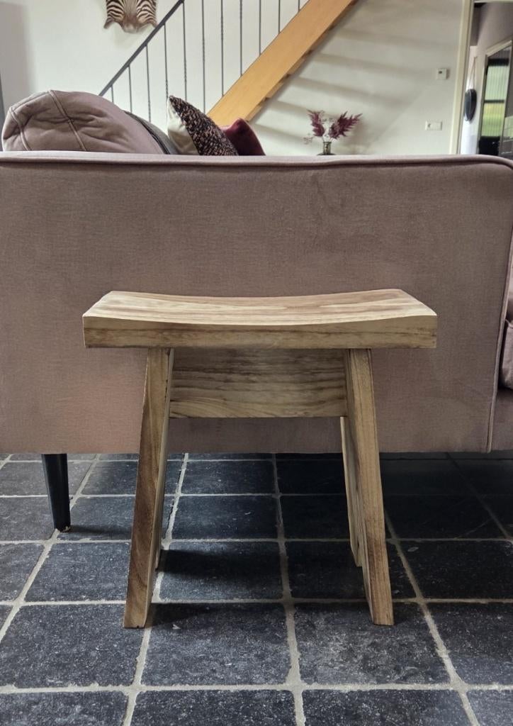 Mooie houten bankjes bijzettafel krukje landelijk sober, Huis en Inrichting, Woonaccessoires | Overige, Ophalen of Verzenden, Nieuw