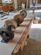 4 zwenkwielen 200 mm, Doe-het-zelf en Verbouw, Zwenkwielen, Ophalen, Gebruikt