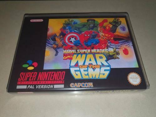 Marvel Super Heroes In War of the Gems SNES Game Case, Spelcomputers en Games, Games | Nintendo Super NES, Avontuur en Actie, Verzenden
