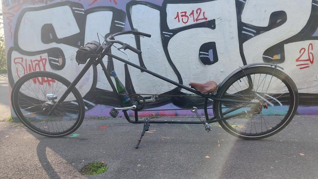 Stoere Ratlook Lowrider chopper fiets, Fietsen en Brommers, Fietsen | Cruisers en Lowriders, Ophalen of Verzenden, Gebruikt, Staal