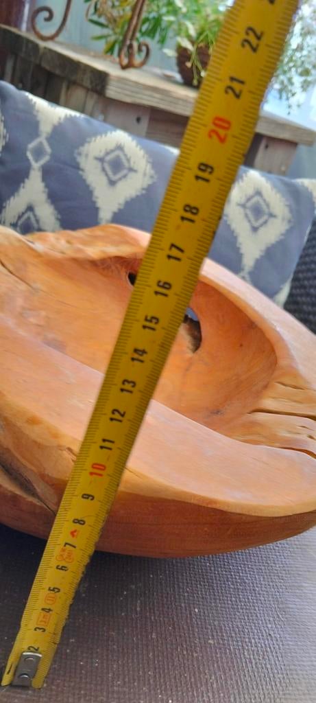 Mooie brocante houten zware schaal, Antiek en Kunst, Ophalen of Verzenden