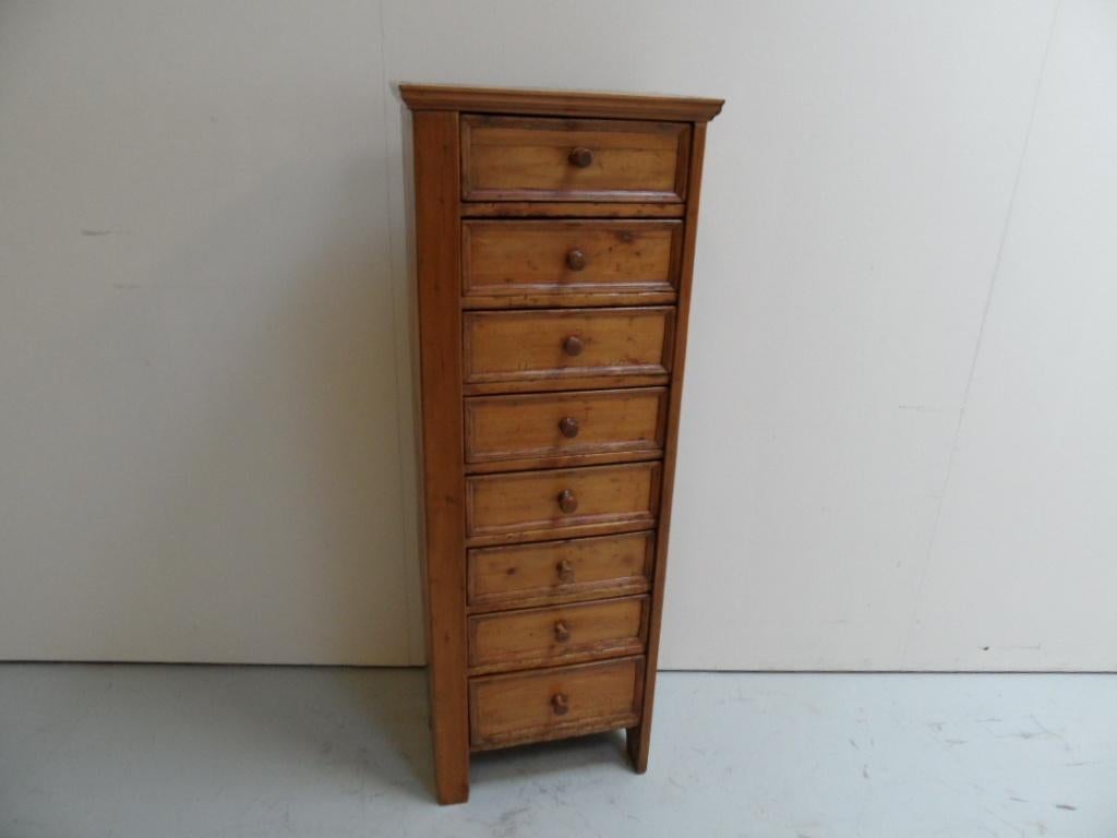 Antieke ladekast  archiefkast, Gebruikt, 3 of 4 laden, Minder dan 100 cm, 25 tot 50 cm