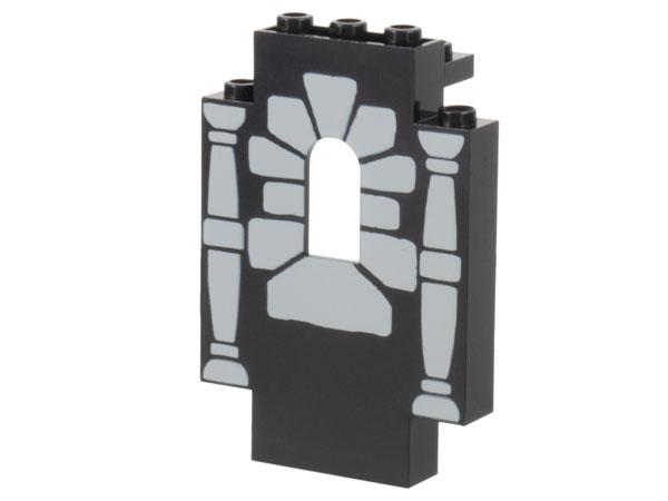 Lego Black Panel 2 x 5 x 6 Wall with Window with Window, Ophalen of Verzenden, Gebruikt, Losse stenen, Lego