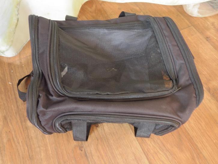 zwarte kleine huisdieren transporttas, Dieren en Toebehoren, Transportboxen, Gebruikt, Ophalen of Verzenden