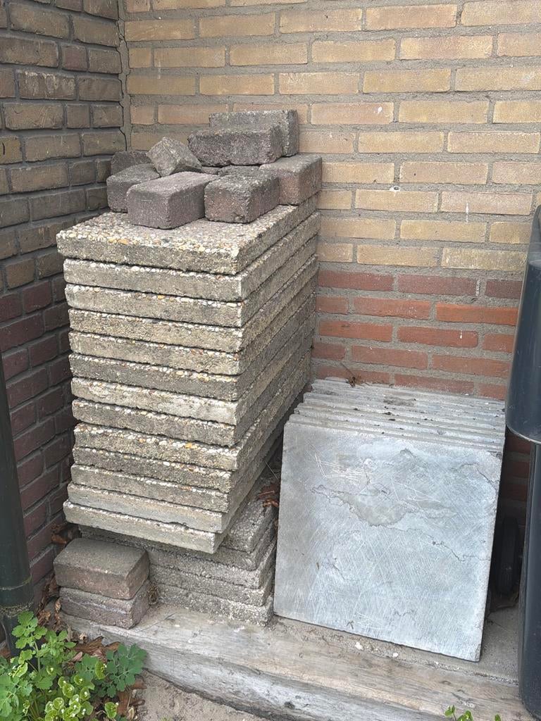 Restpartij stenen/tegels, Ophalen, Gebruikt, Overige typen, Minder dan 5 m²
